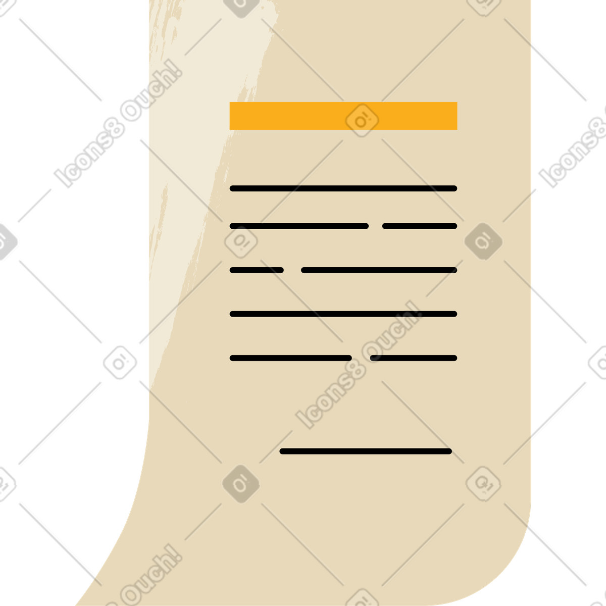 Contract illustration in Juicy style download in PNG, SVG