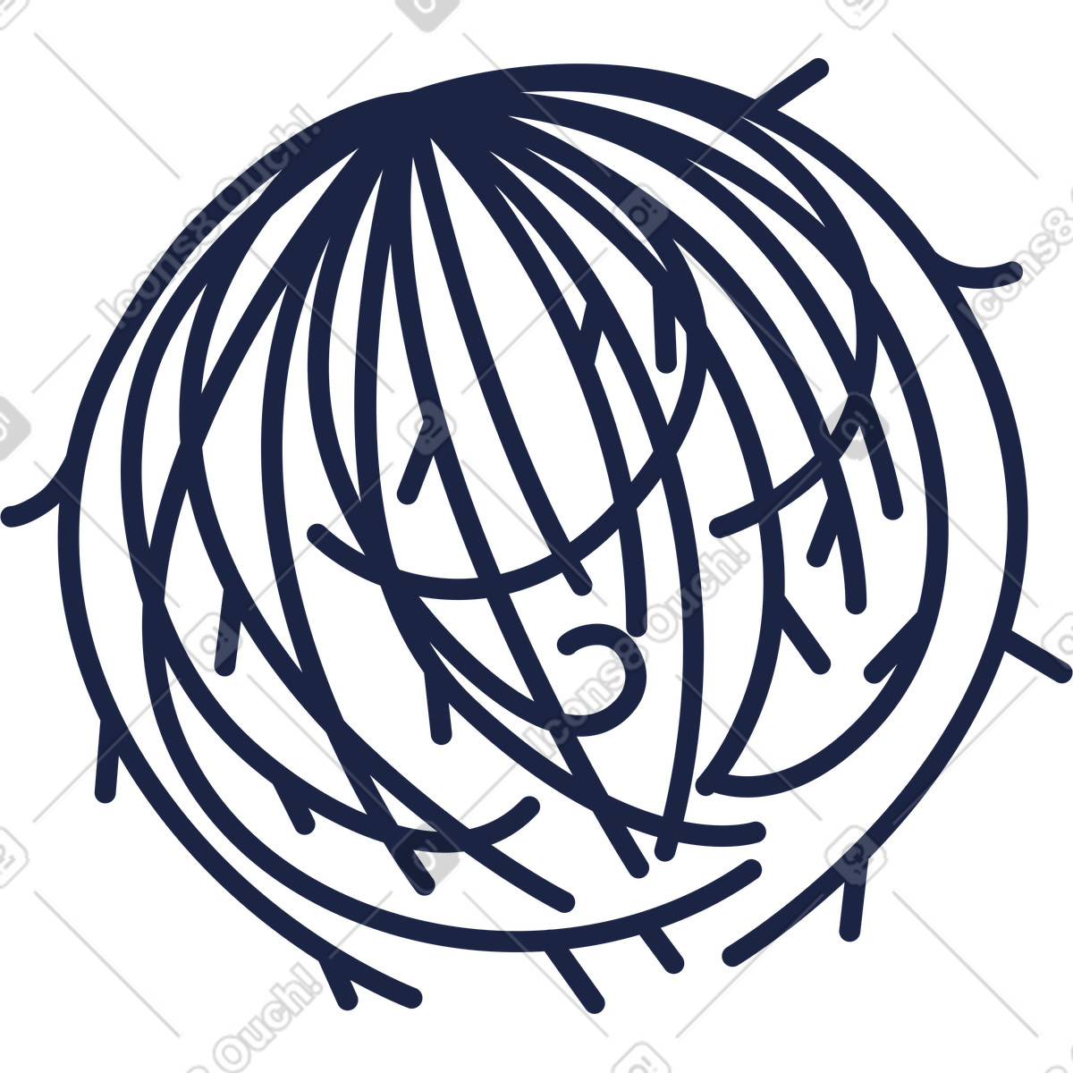 Wüstenpflanze 2 linie-Illustration im Urban Line-Stil als Download in PNG, SVG