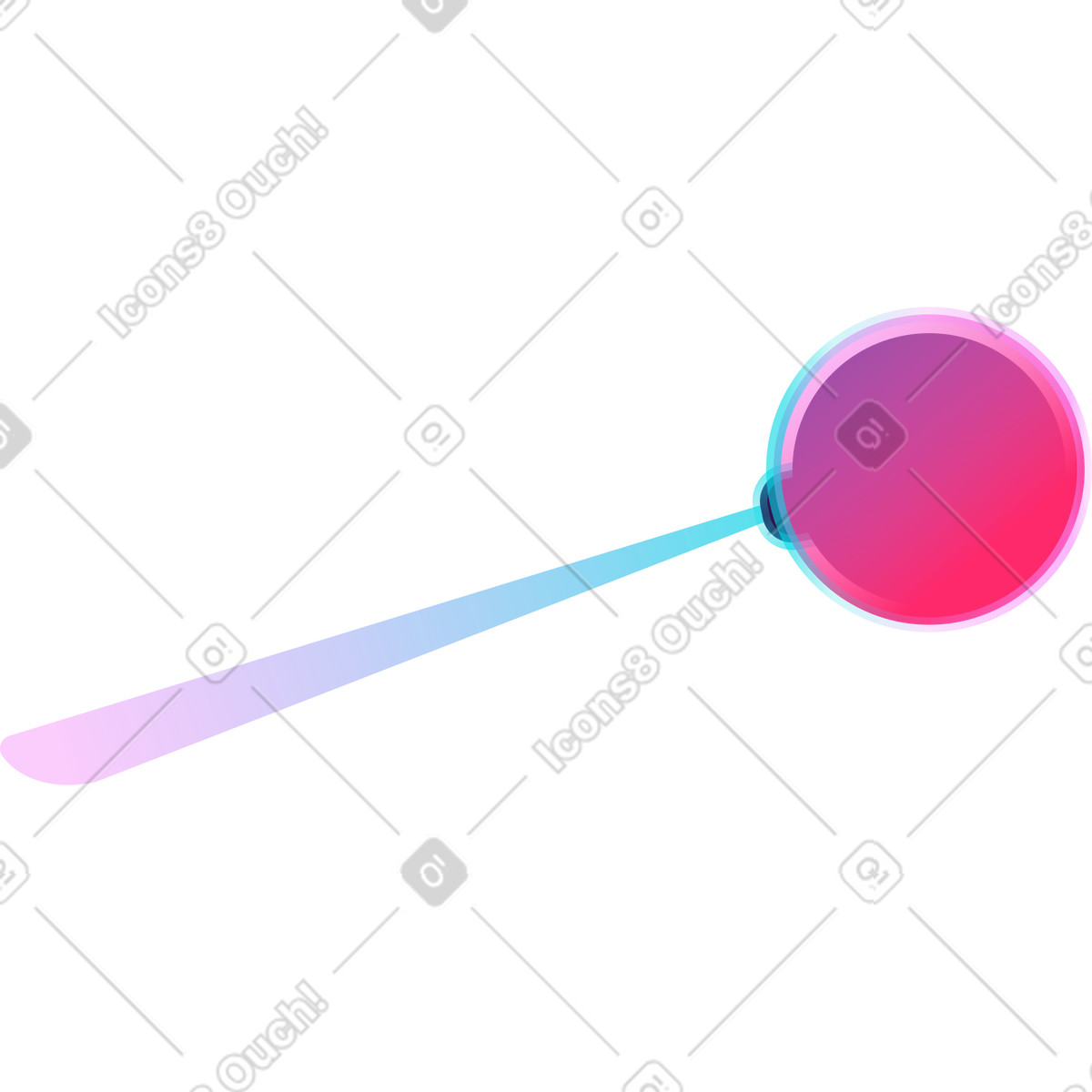 Ilustración Cámara con haz en estilo Neon a descargar en PNG y SVG
