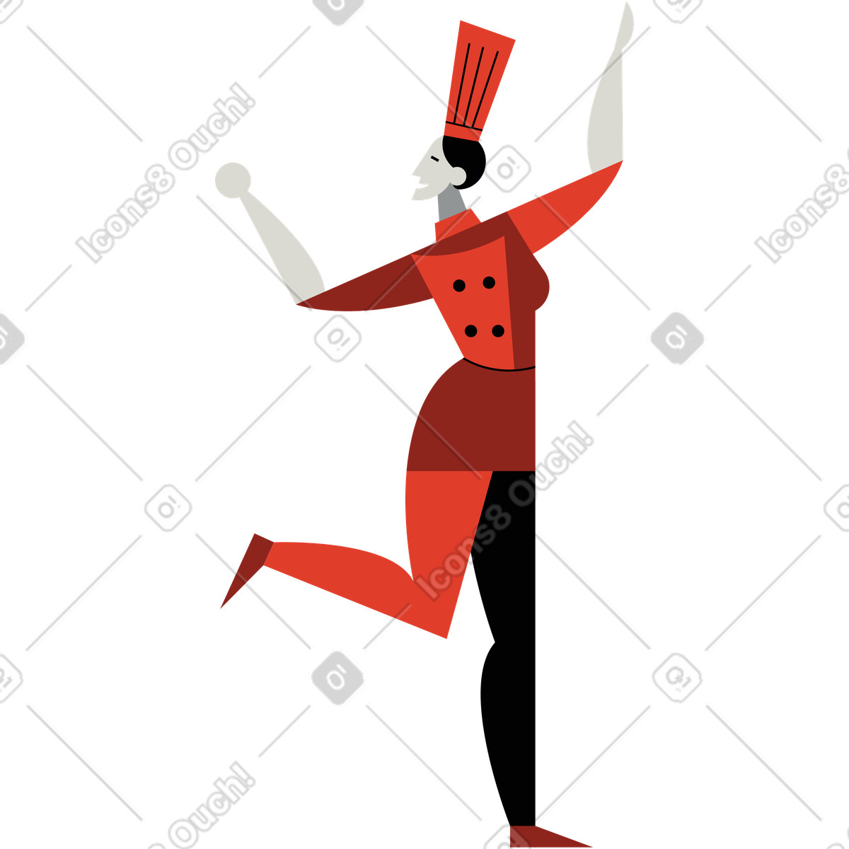 Ilustração de Cozinhar em no estilo Burgundy para baixar em PNG, SVG