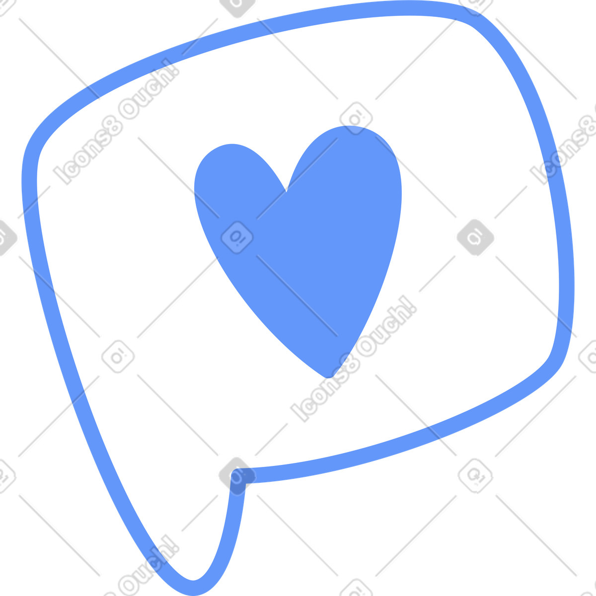 下载 Plain 风格的 心的讯息 插画，支持 PNG、SVG 格式