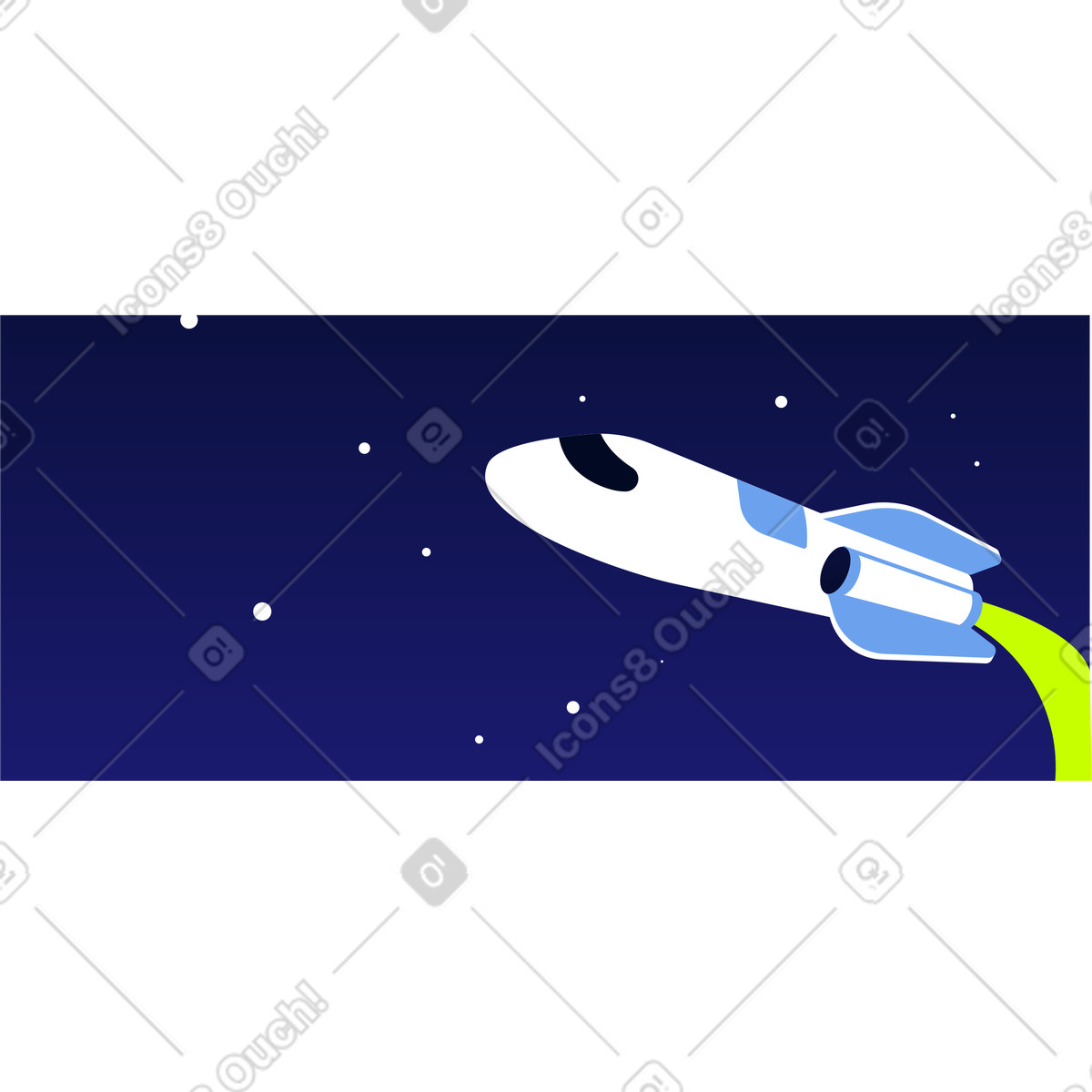 Razzo di sfondo illustrazione in stile Space scarica in PNG, SVG