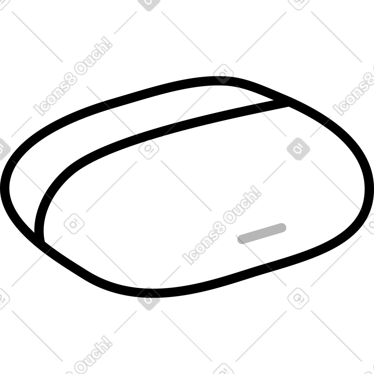 Earphone case illustration in Kindy style download in PNG, SVG
