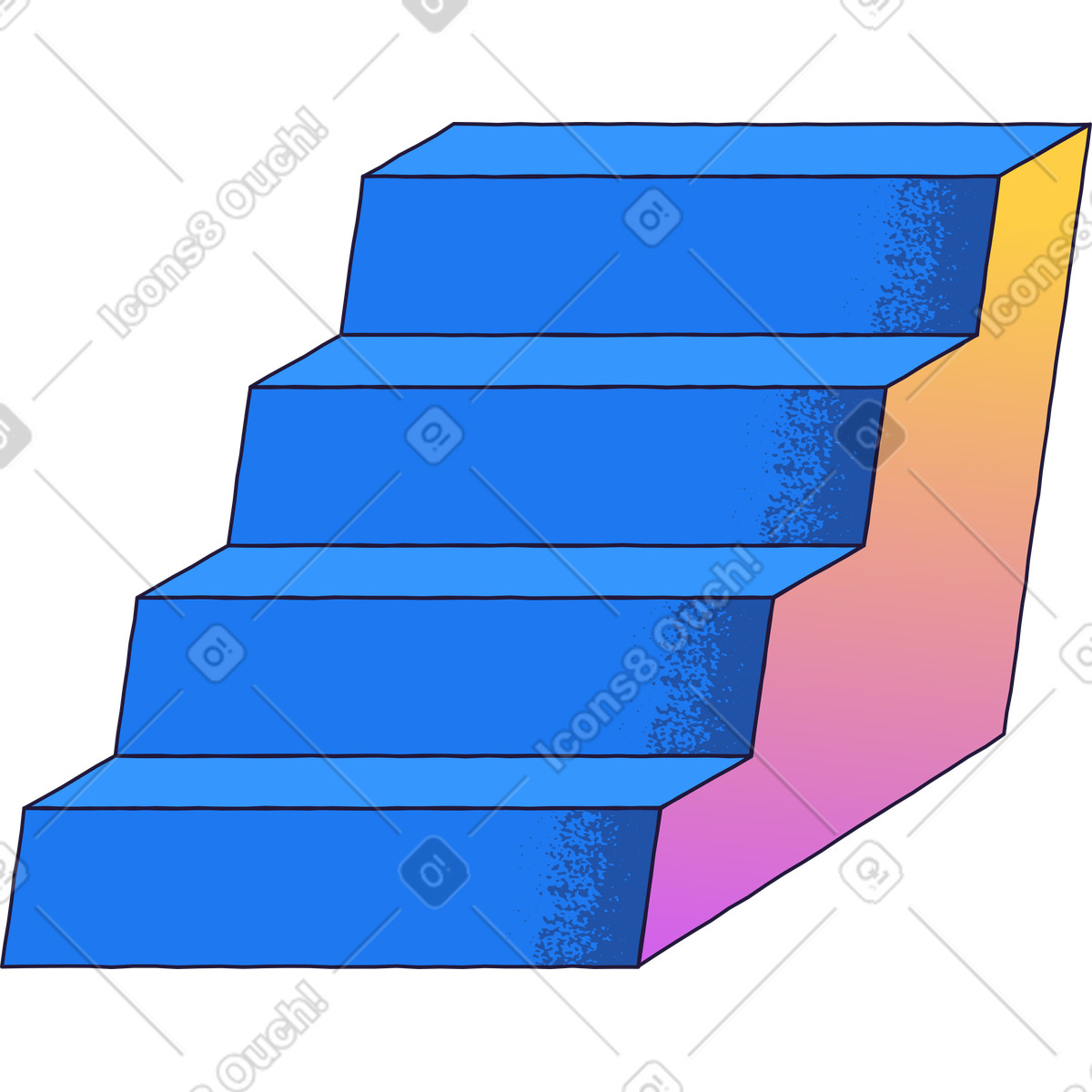 下载 Conifer 风格的 楼梯 插画，支持 PNG、SVG 格式