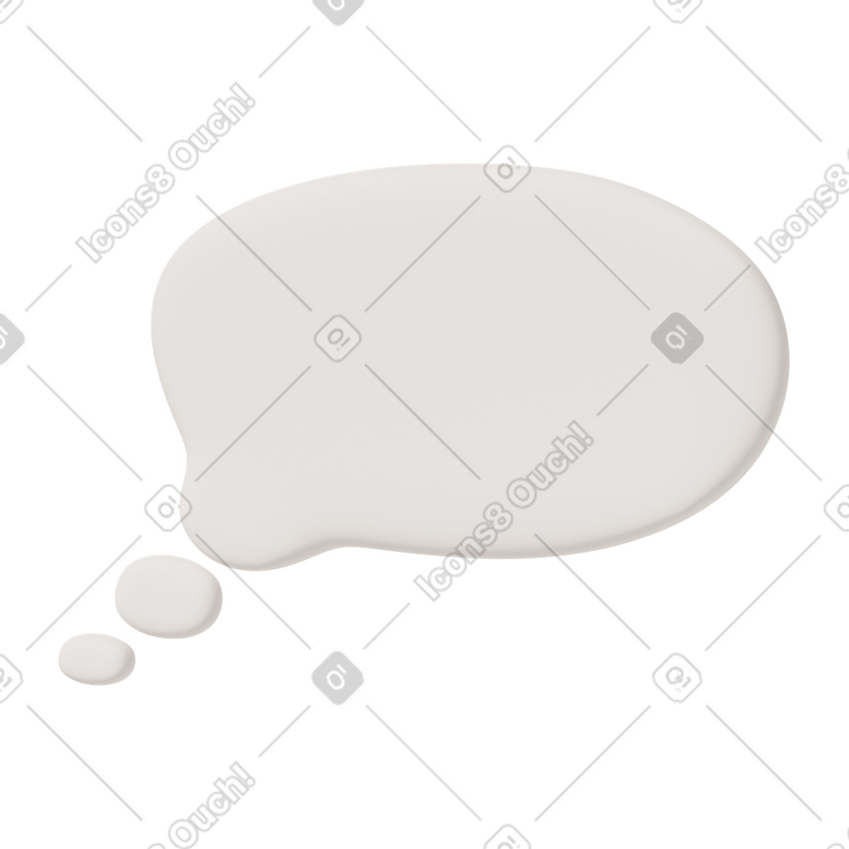 下载 3D Casual life 风格的 Speech bubble 插画，支持 PNG、SVG 格式