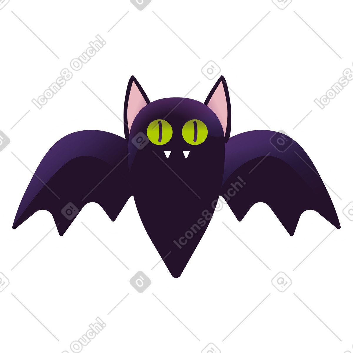 Ilustração de Adesivo de morcego em PNG e SVG