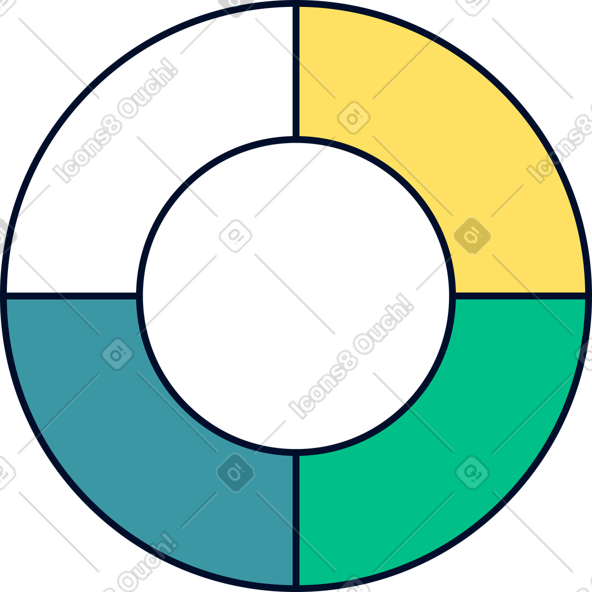 Ilustración Rueda de color en estilo Teal a descargar en PNG y SVG