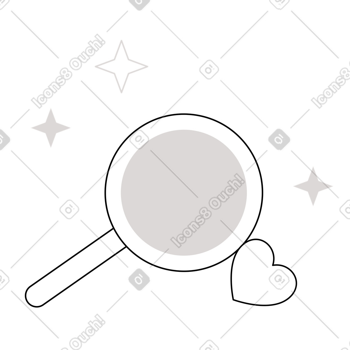 Ricerca preferiti illustrazione in stile Shade scarica in PNG, SVG