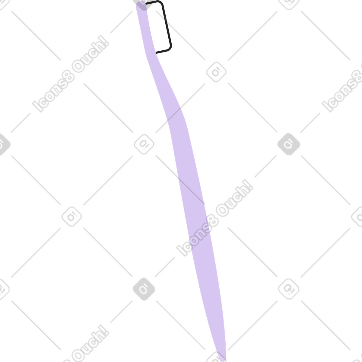 Ilustração de Escova dente em no estilo Sammy Line para baixar em PNG, SVG