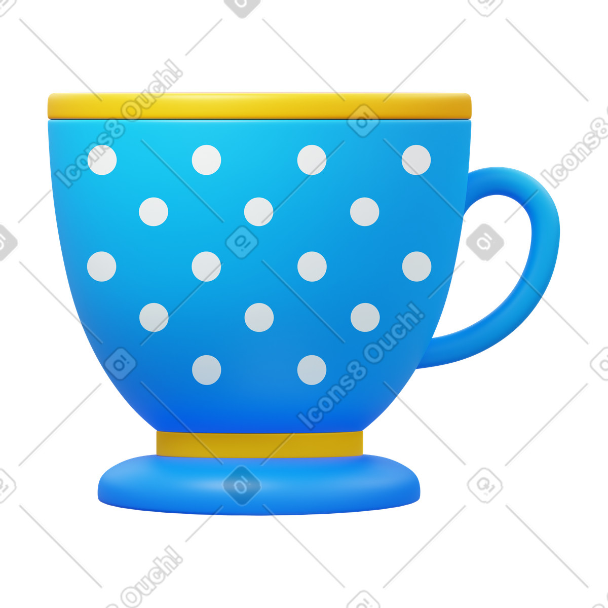 Ilustração de Tea cup em no estilo 3D Fluency para baixar em PNG, SVG
