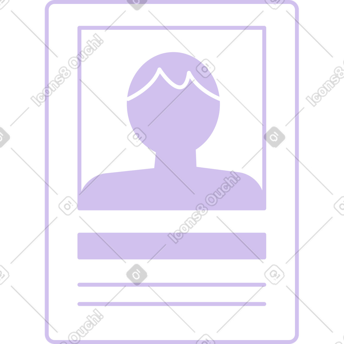 Blank resume illustration in Folks style download in PNG, SVG