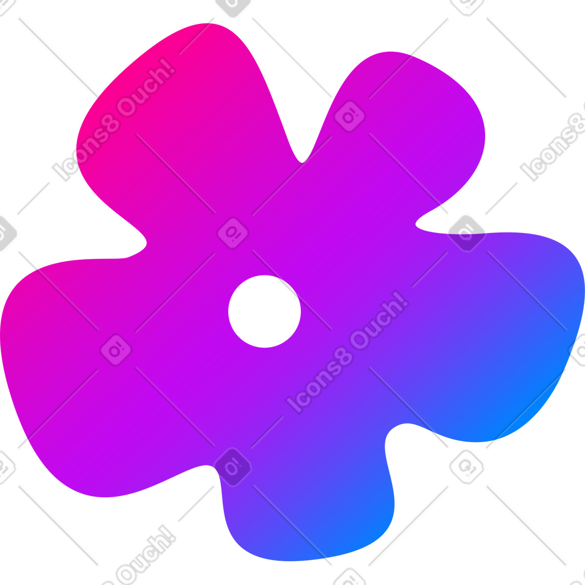 Иллюстрация Цветок в стиле Vibrant — скачать в форматах PNG, SVG