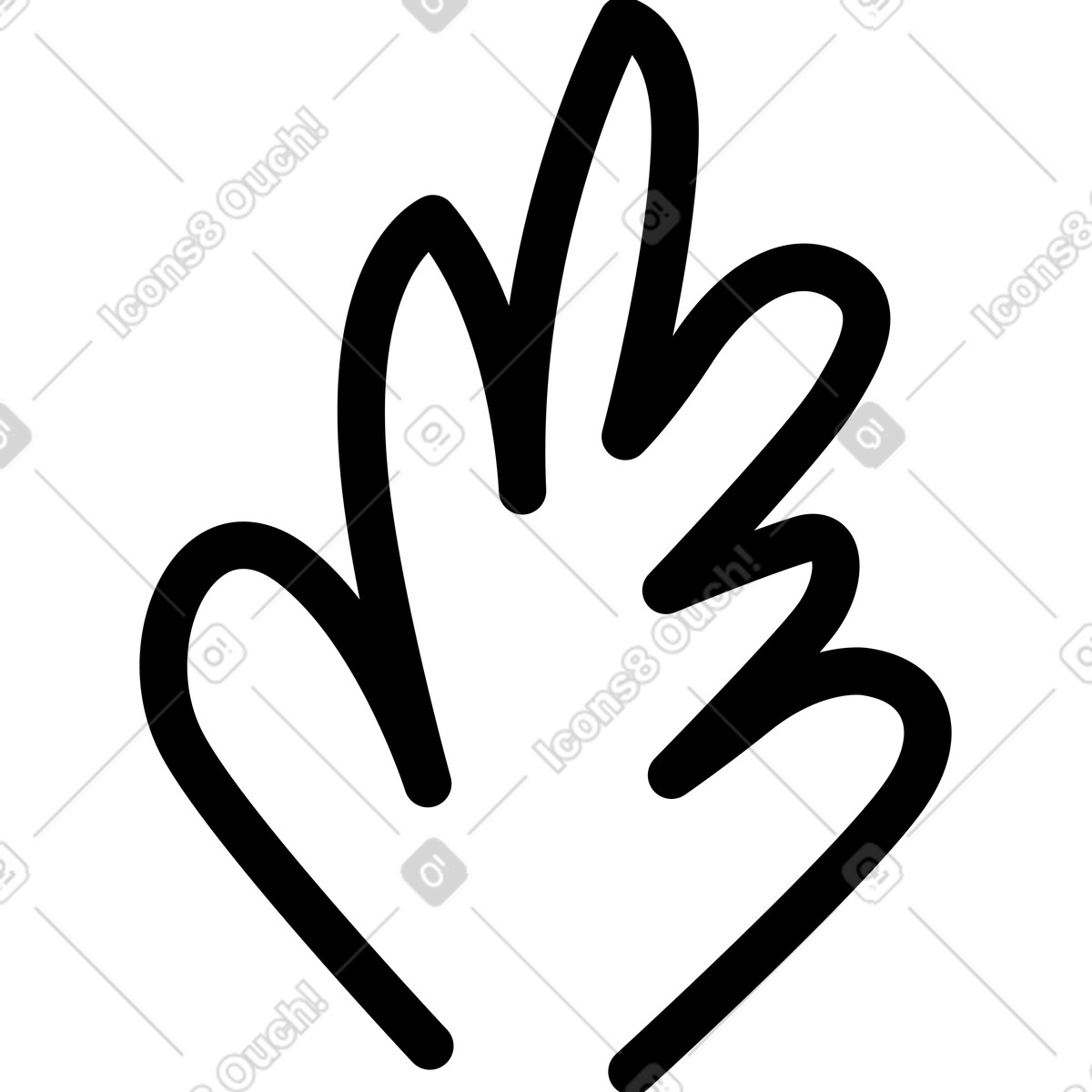Иллюстрация Куст в стиле Twirl — скачать в форматах PNG, SVG