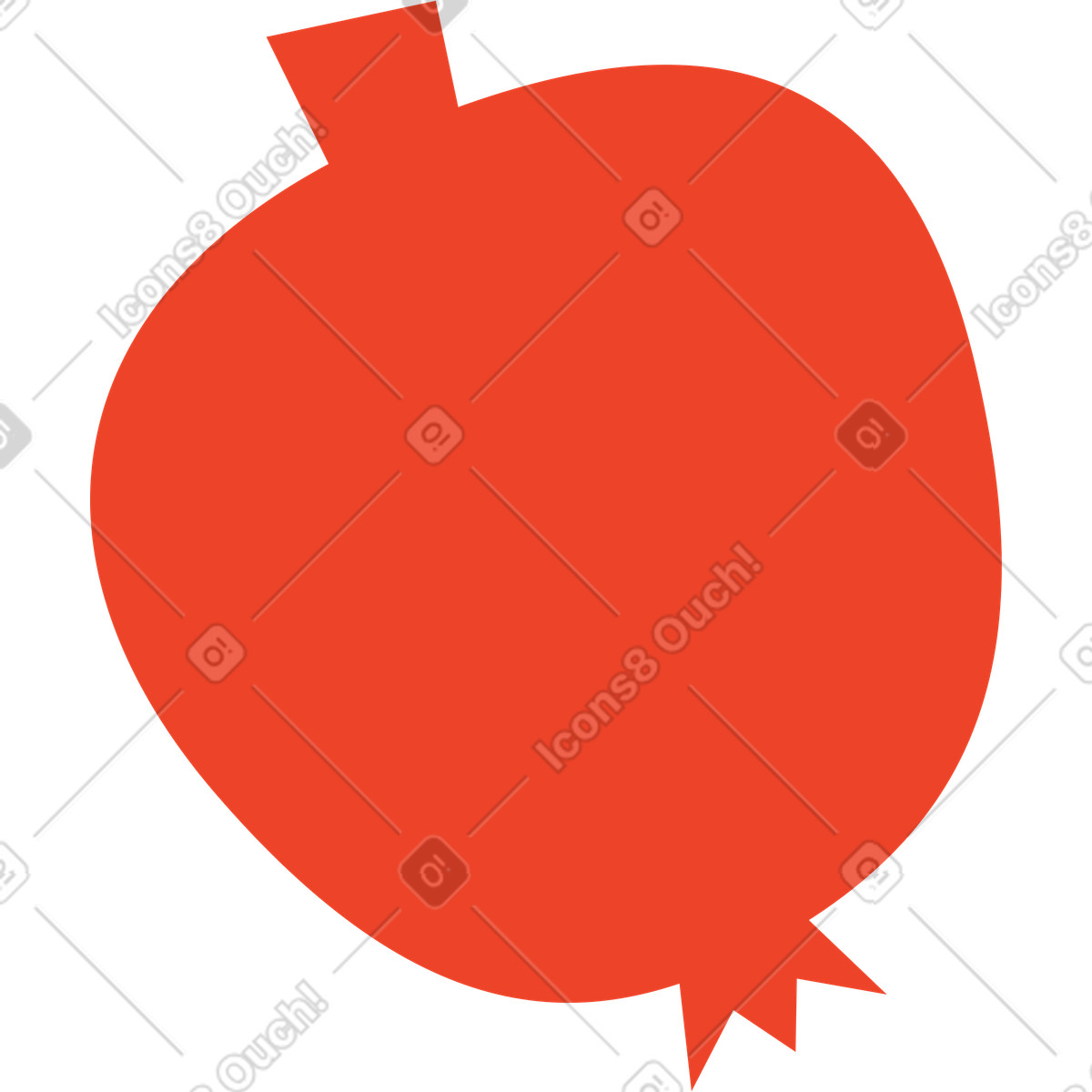 Illustration Pomegranate dans le style Polar à télécharger aux formats PNG, SVG