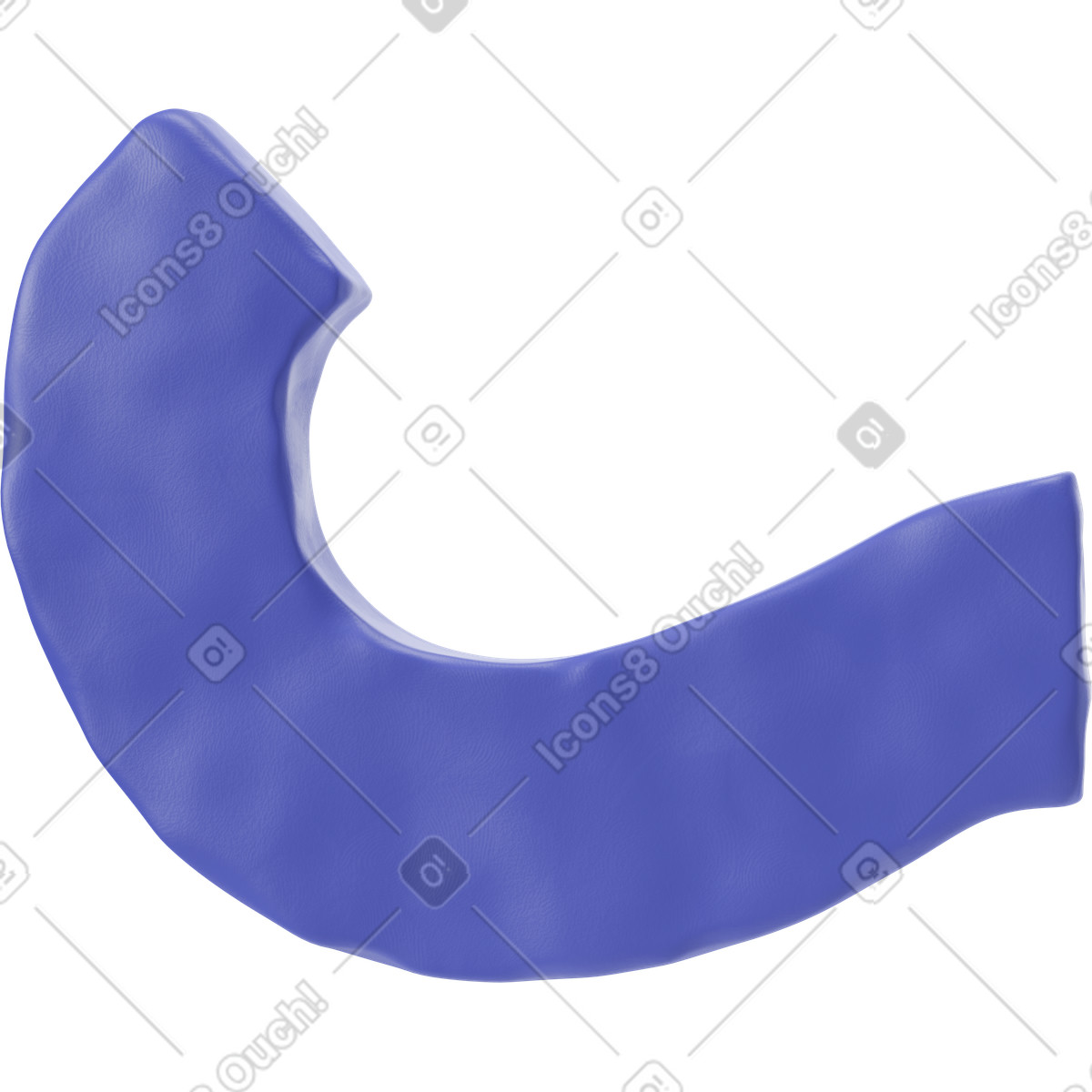 Ilustração de Braço na manga azul em no estilo 3D Stripy para baixar em PNG, SVG
