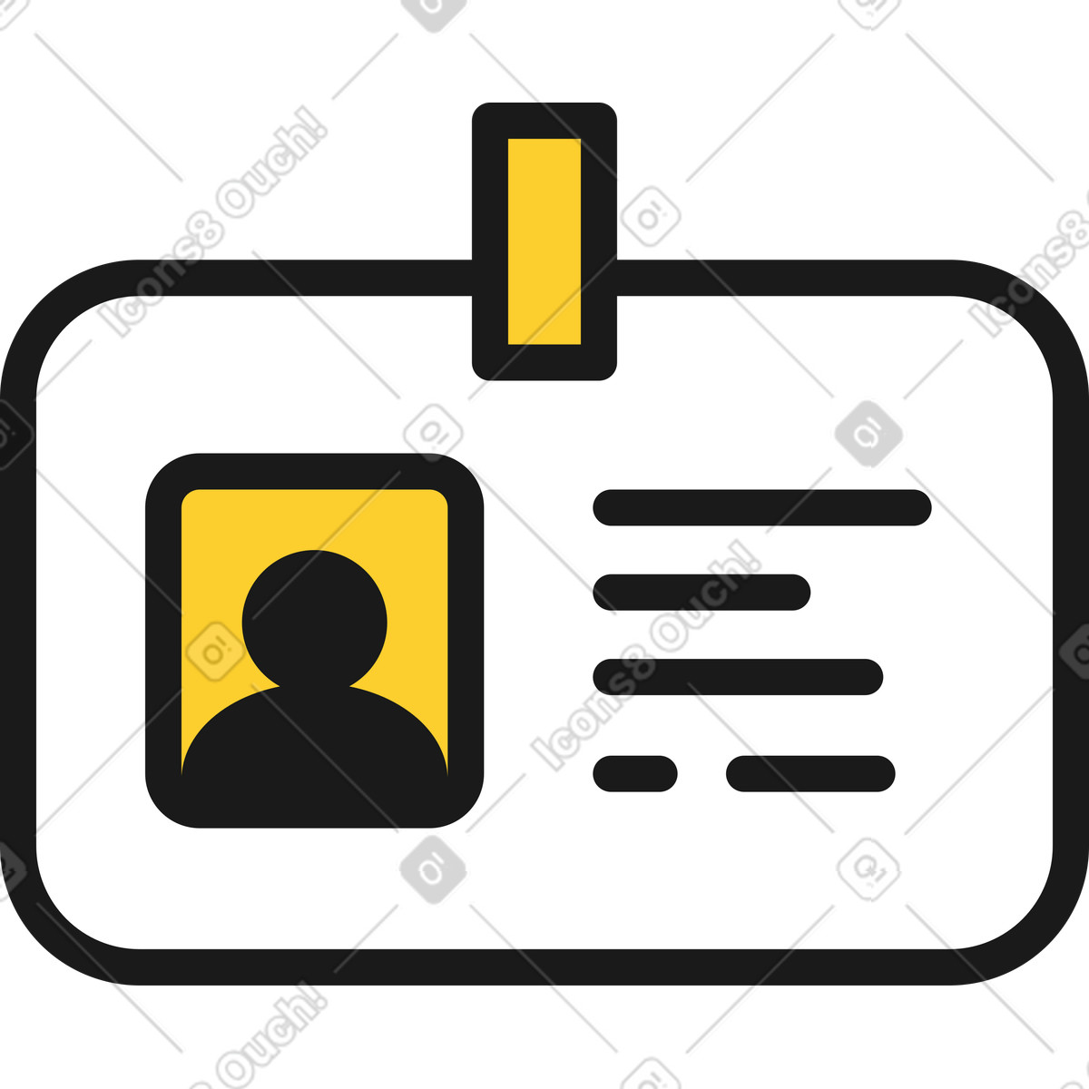 Illustration Identifiant dans le style Taxi à télécharger aux formats PNG, SVG