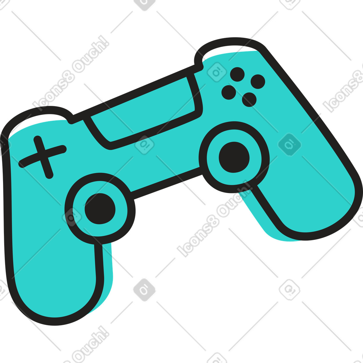Telecomando per videogiochi illustrazione in stile Little scarica in PNG, SVG