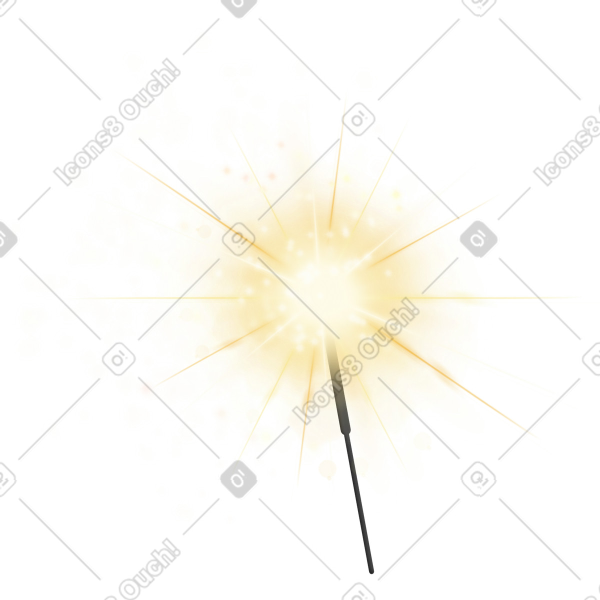 Illustration Sparkler dans le style Jumble à télécharger aux formats PNG, SVG