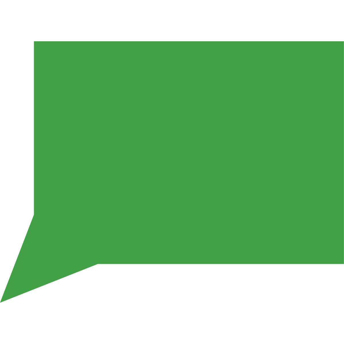 Illustration Empty green speech box dans le style Fogg à télécharger aux formats PNG, SVG