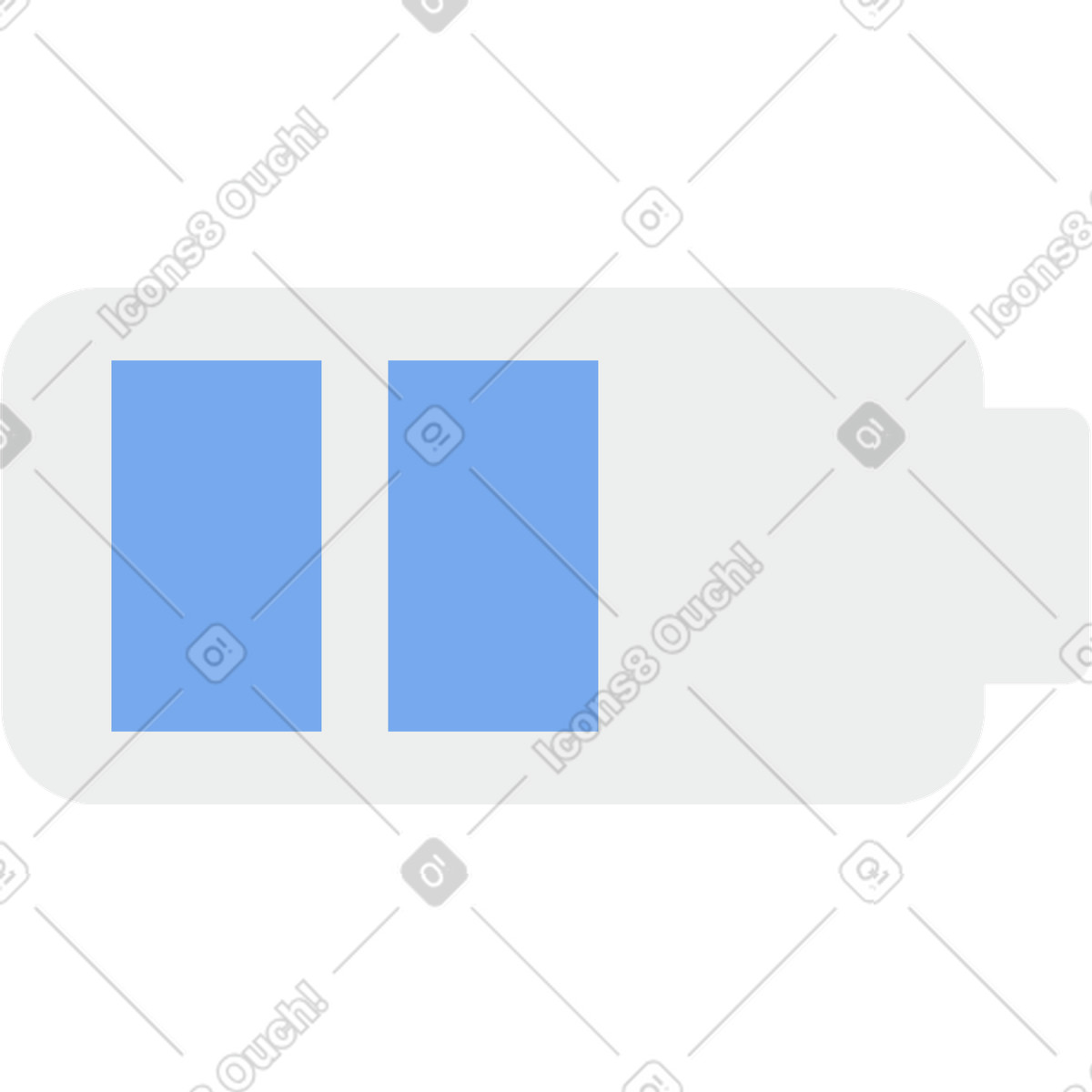 Battery illustration in Clip style download in PNG, SVG