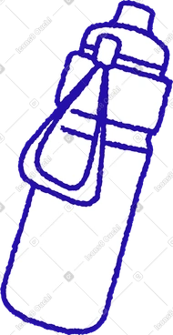 Sport water bottle PNG, SVG