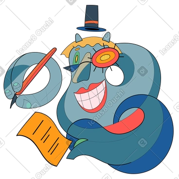 Writing a letter PNG, SVG