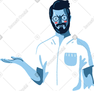 Wondering man PNG, SVG