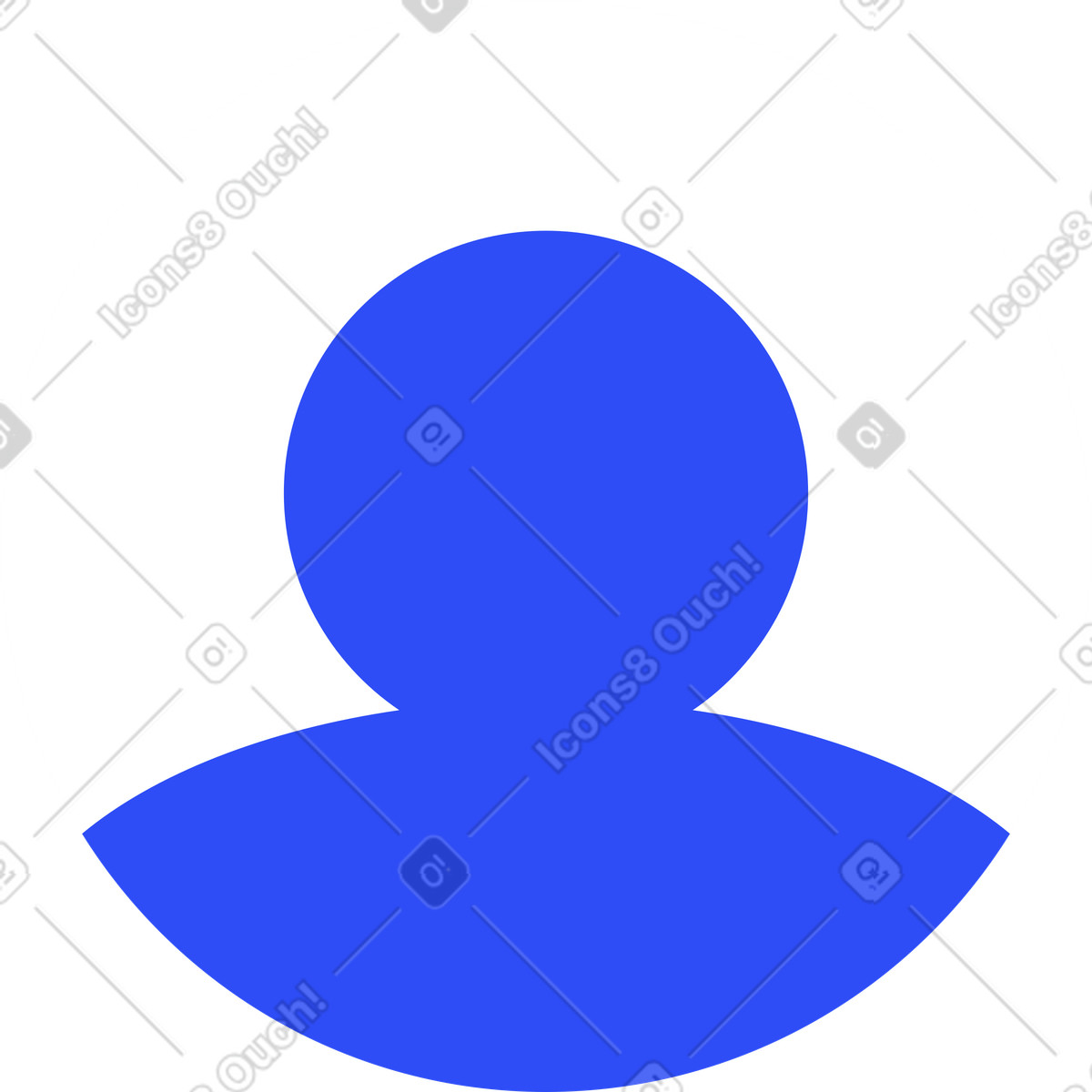 User icon illustration in System style download in PNG, SVG
