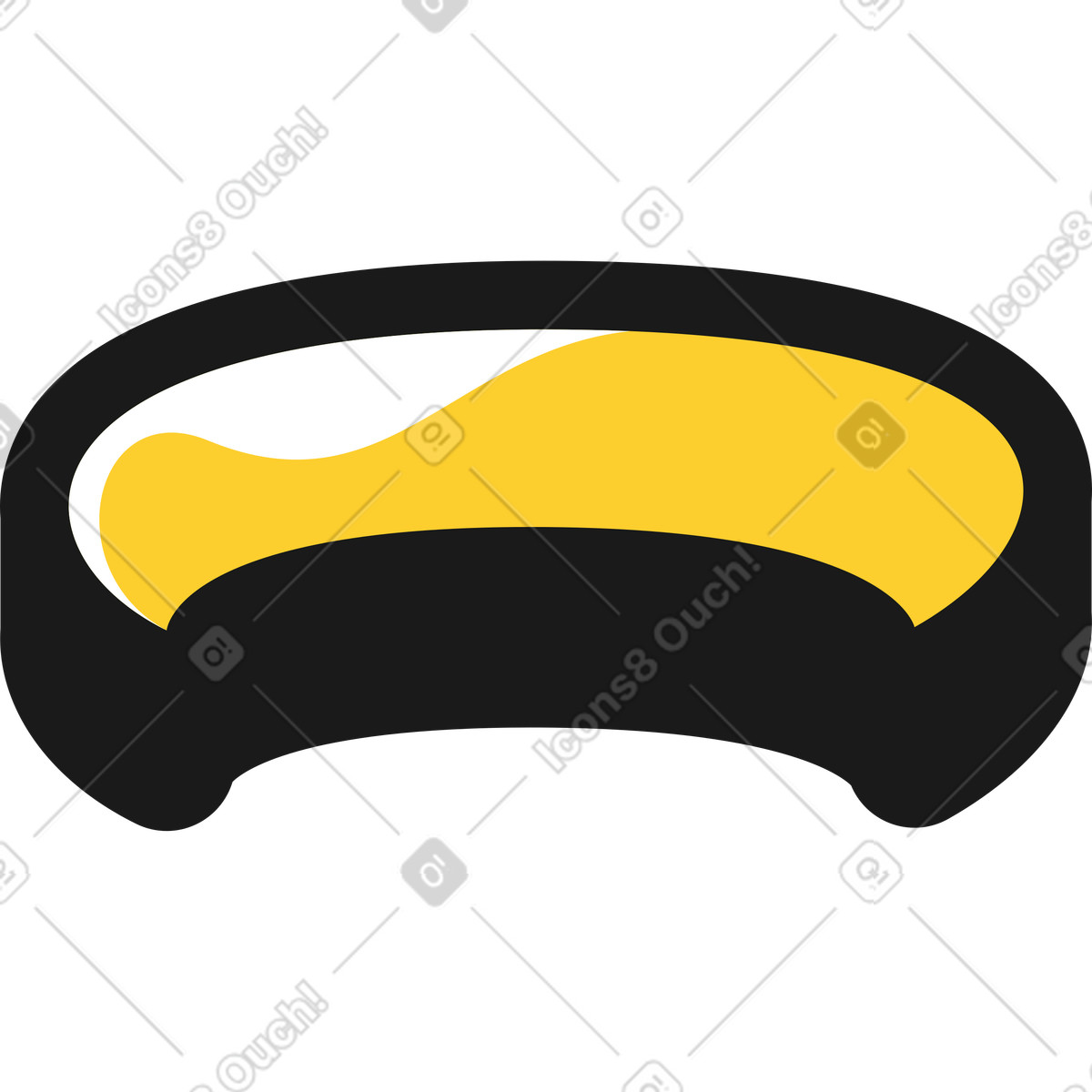 Lettering hyphen illustration in Taxi style download in PNG, SVG