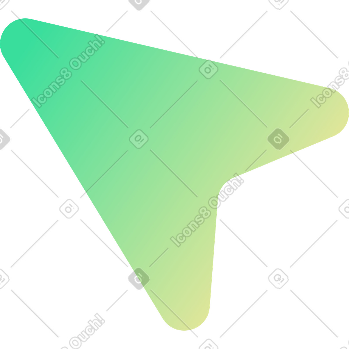 Ilustração de Cursor verde em no estilo Beam para baixar em PNG, SVG