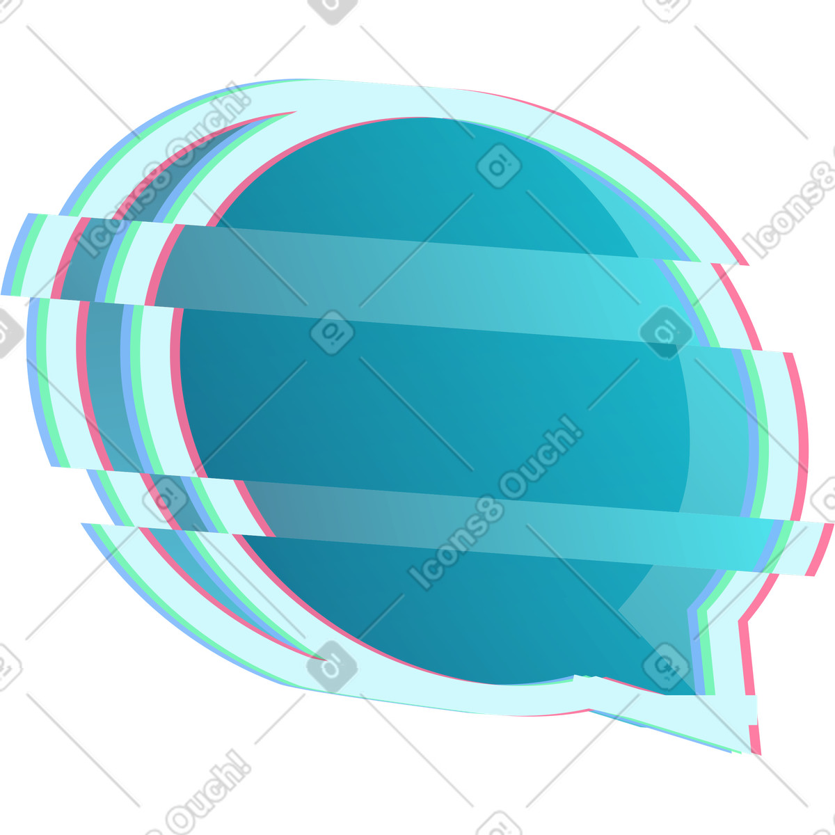 Fumetto di pixel illustrazione in stile Neon scarica in PNG, SVG