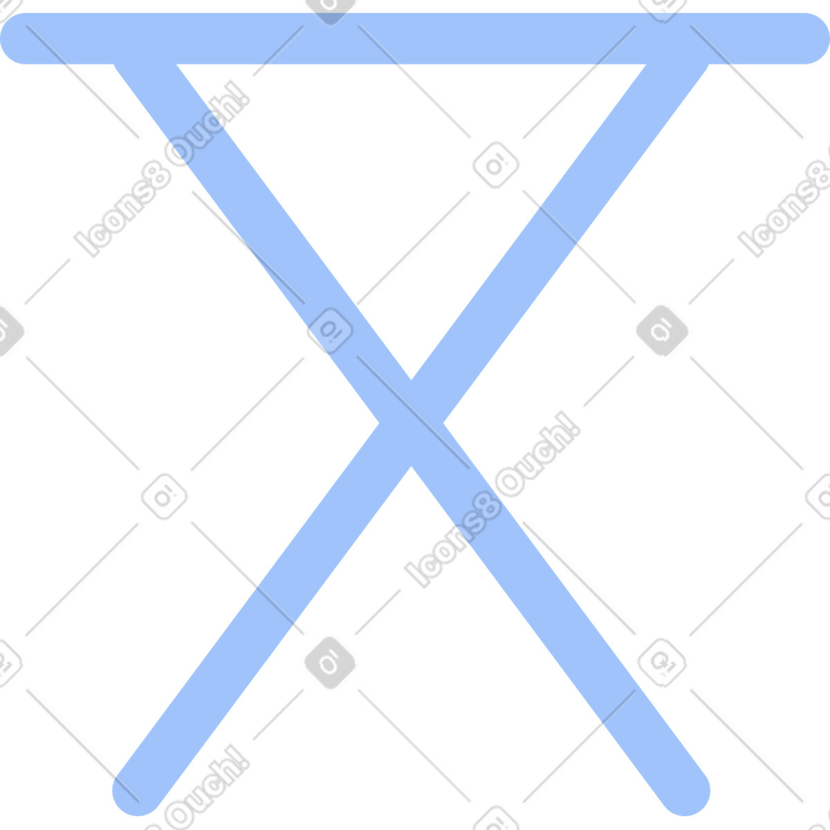 Chair illustration in Clip style download in PNG, SVG