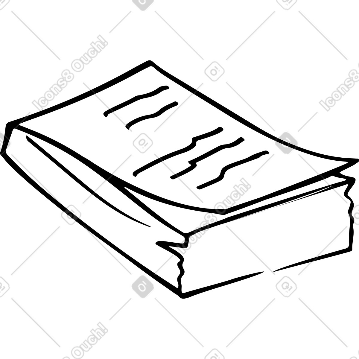 Stapel von dateien-Illustration im Line-Stil als Download in PNG, SVG