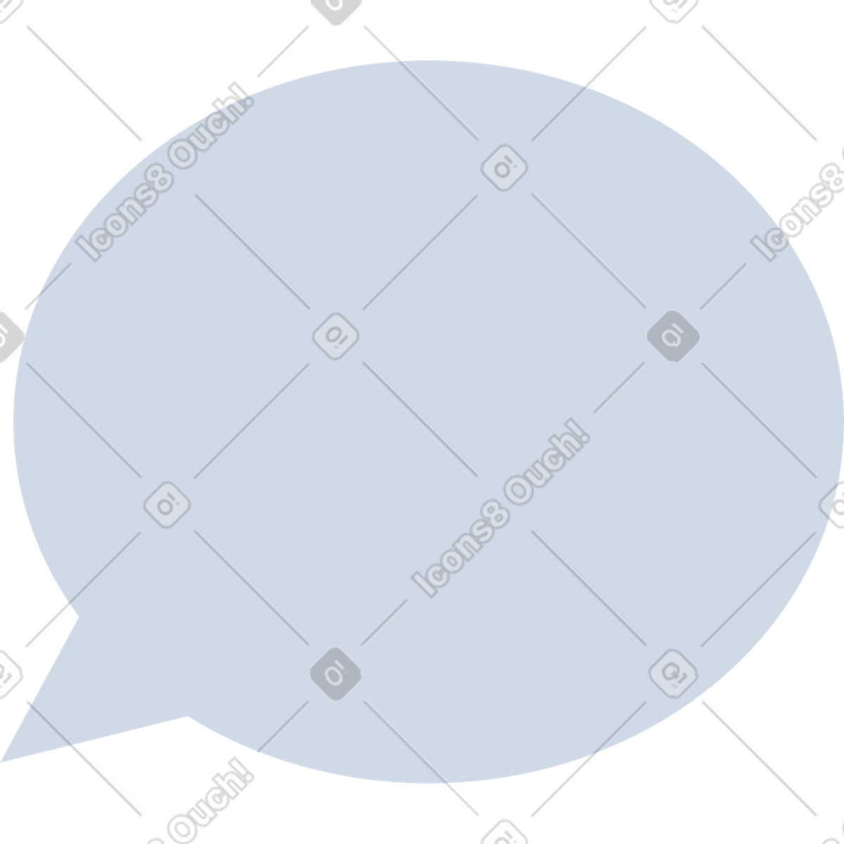 Speech bubble illustration in System style download in PNG, SVG