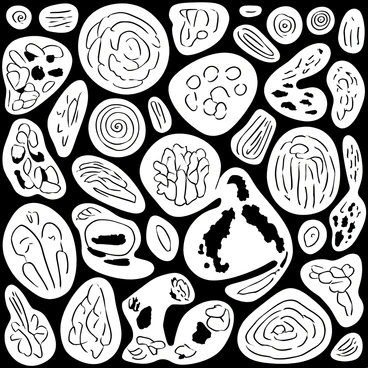 A close-up view of the intricate patterns on tropical fish scales, arranged in a mosaic-like design. Each scale exhibits unique shapes and sizes, with varying textures that catch the light. The image focuses on the shimmering surfaces of the scales, highlighting their detail and complexity. The arrangement of the scales creates a sense of depth and dimension, with some overlapping and forming an organic pattern.