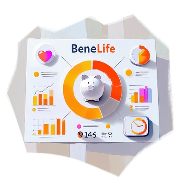 An infographic that visually represents the benefits of "SudLife." The design includes several sections highlighting each benefit with appropriate icons, such as a heart symbol for health benefits, a savings piggy bank for financial advantages, and a clock for time efficiency. Various charts, such as bar graphs and pie charts, are included to illustrate statistics and comparisons related to the benefits of "SudLife." The layout is organized and easy to read, ensuring that all information is presented clearly and concisely.