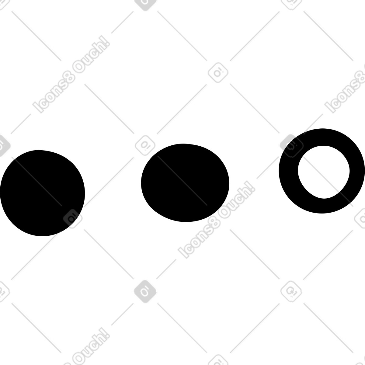 Ellipse-Illustration im Journal-Stil als Download in PNG, SVG