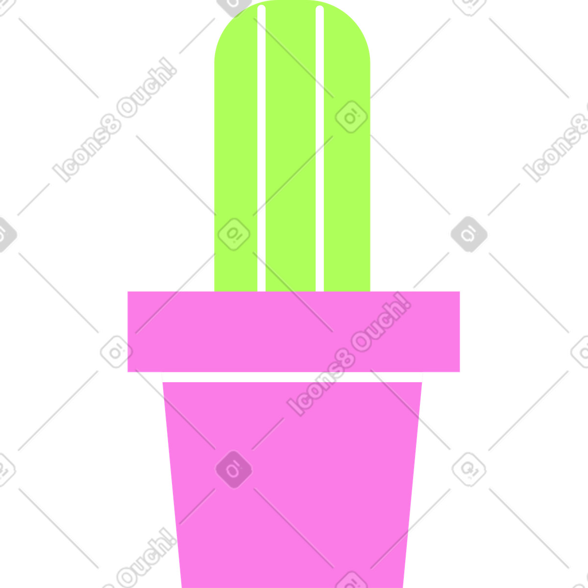 下载 Mellow 风格的 仙人掌 插画，支持 PNG、SVG 格式