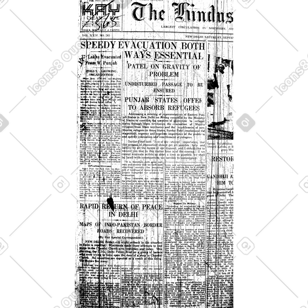 Newspaper illustration in Print style download in PNG, SVG