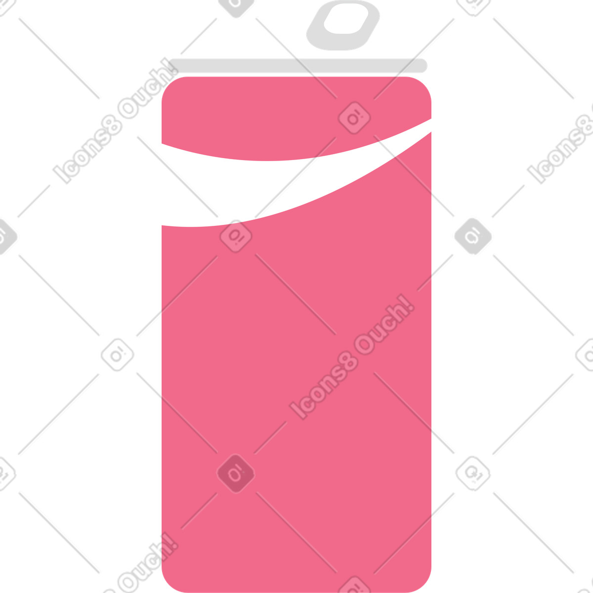 Иллюстрация Pink tin can в стиле Juicy — скачать в форматах PNG, SVG