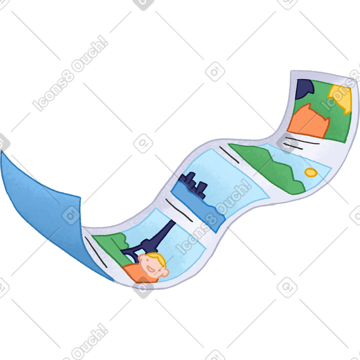 Ilustración Instagram feed en estilo Hue a descargar en PNG y SVG
