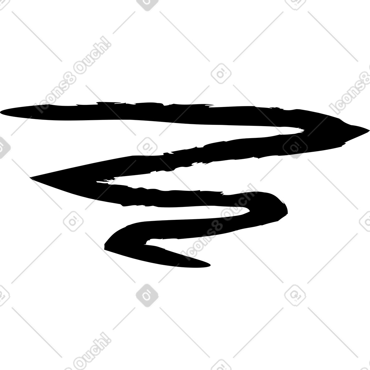Illustration Ligne ondulée dans le style Twirl à télécharger aux formats PNG, SVG