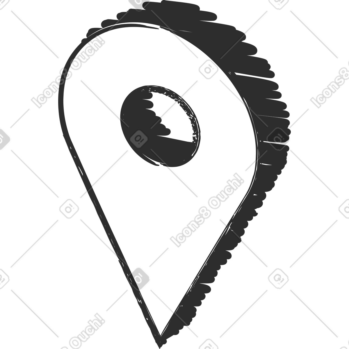 下载 Graphite 风格的 地理标记 插画，支持 PNG、SVG 格式