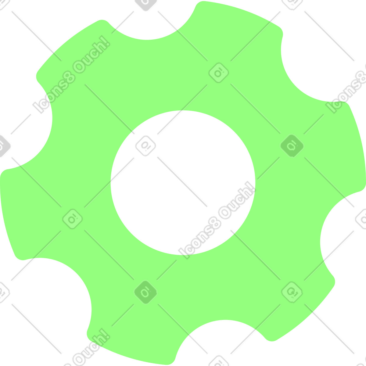 Иллюстрация Шестерня в стиле Outline — скачать в форматах PNG, SVG