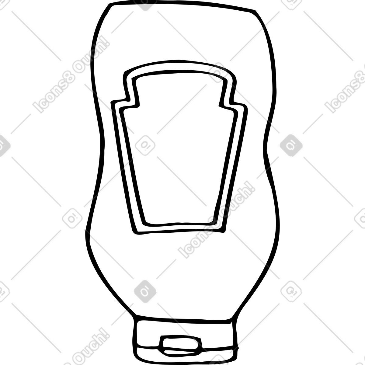 下载 Marks 风格的 一瓶酱 插画，支持 PNG、SVG 格式