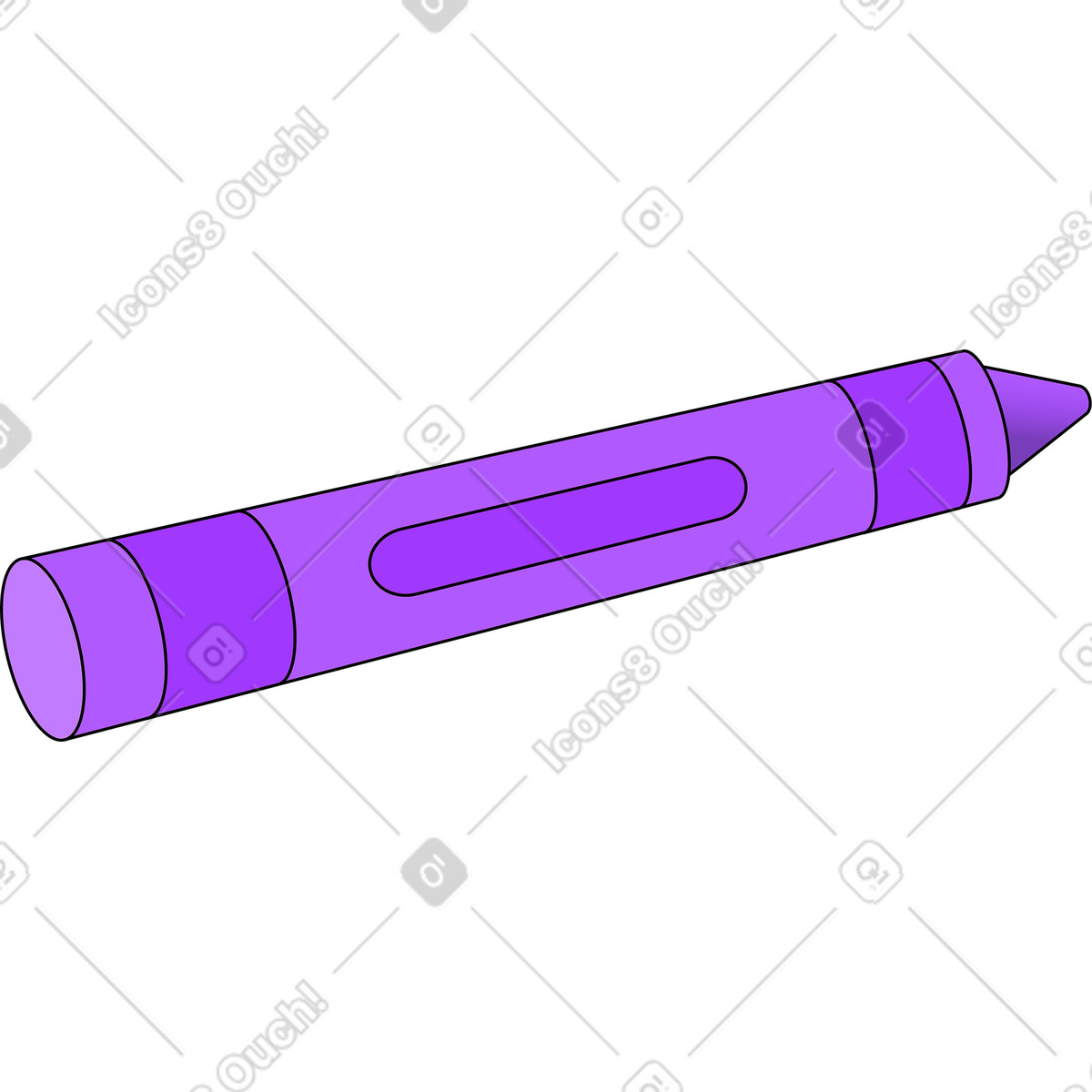 Pop スタイルの クレヨンか何か のイラストをPNG、SVG形式でダウンロード