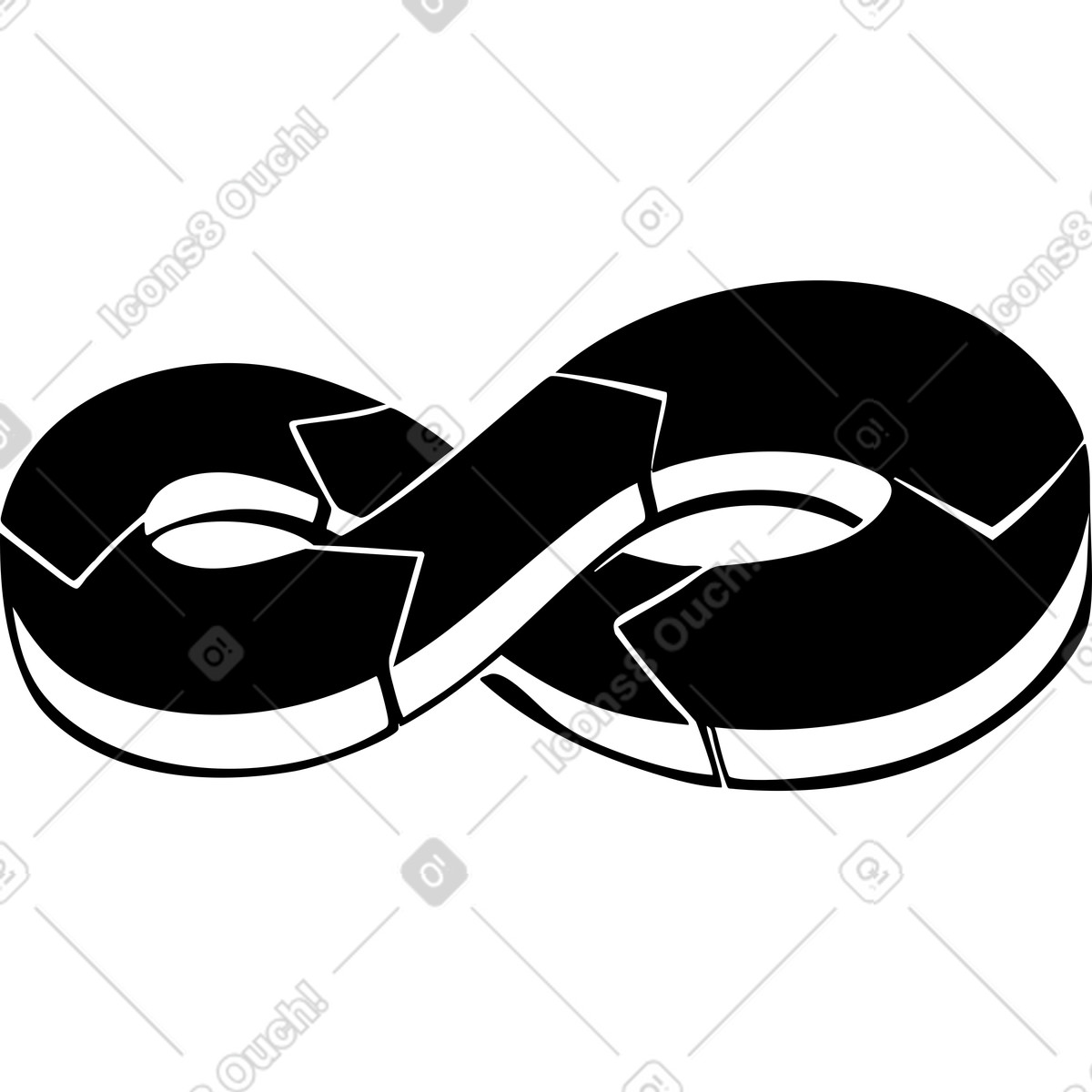 Devops sign illustration in Line style download in PNG, SVG
