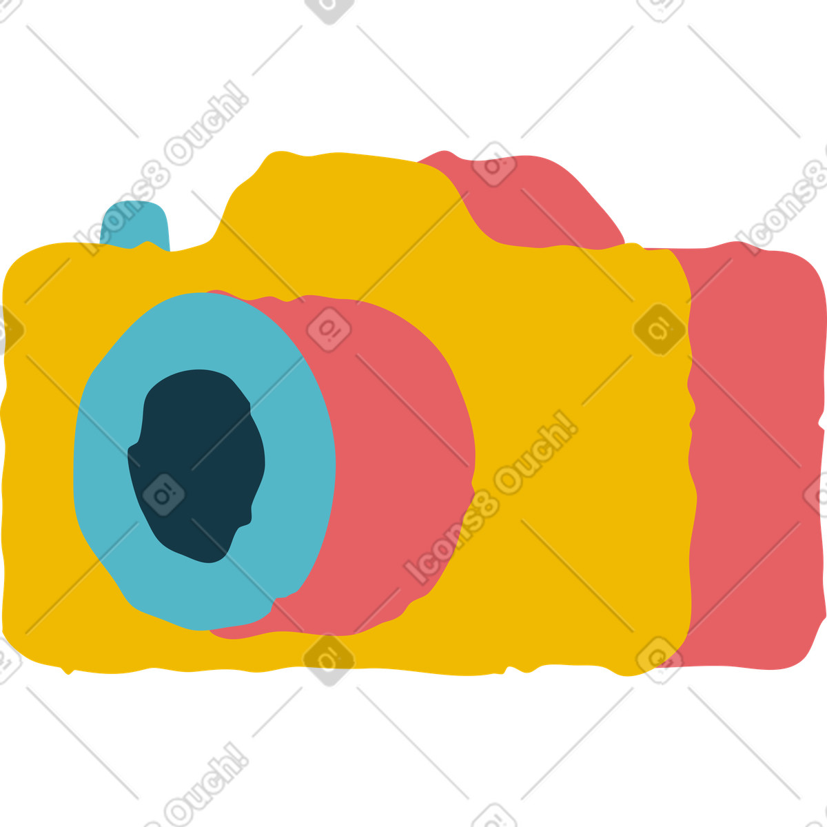 Telecamera illustrazione in stile Flamenco scarica in PNG, SVG