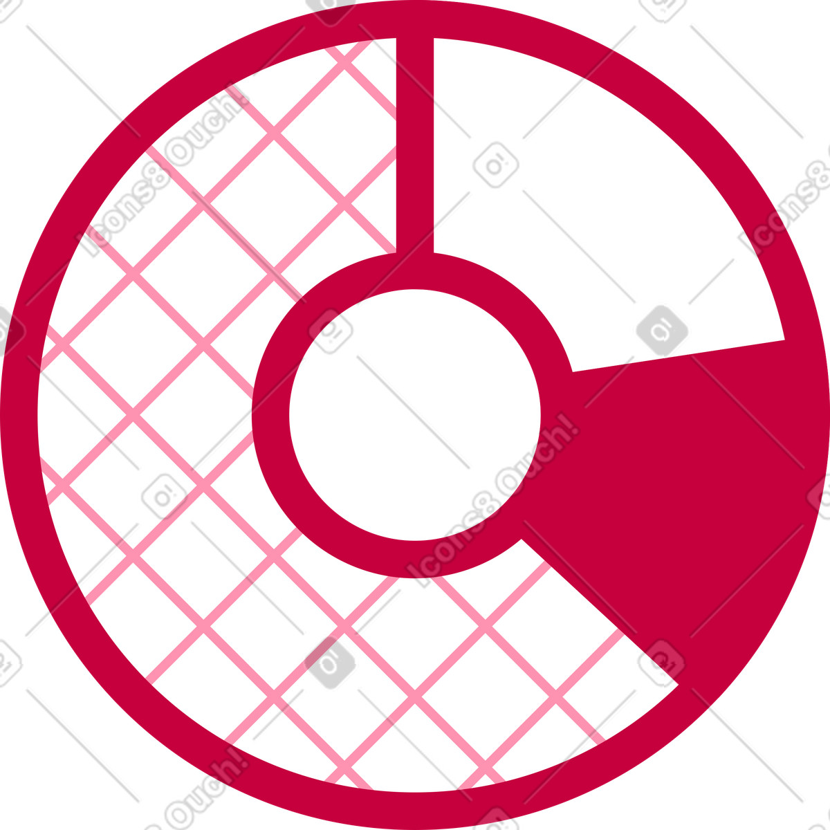 Donut chart illustration in PNG, SVG