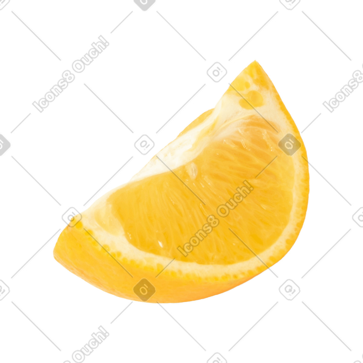Lemon slice illustration in Marker style download in PNG, SVG